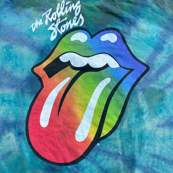 The Rolling Stones Tie Dye Spiral Shirt - Picture 2 of 9